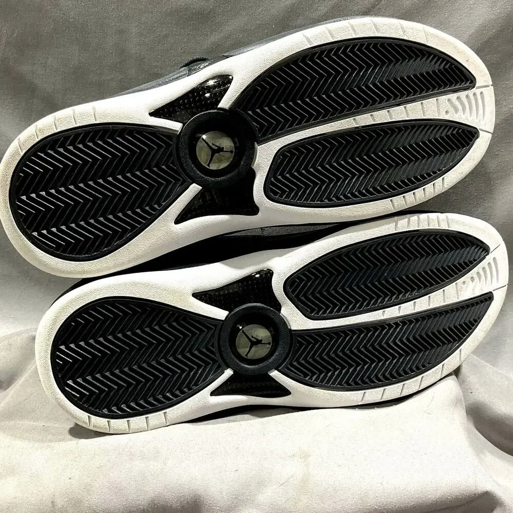 Men's Sz 12 NIKE JORDAN Jumpman Team 1 Black Anthracite Basketball Sneakers EUC